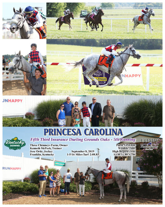PRINCESA CAROLINA - Fifth Third Insurance Dueling Grounds Oaks - 5th Running - 09-08-19 - R08 - KD