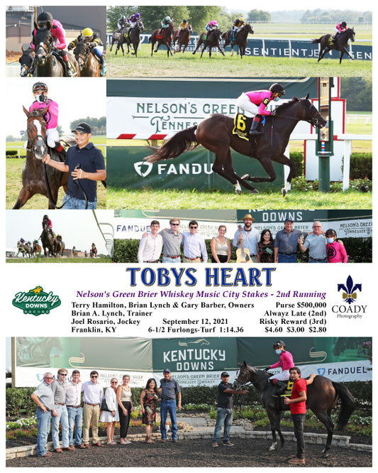 TOBYS HEART - Nelson's Green Brier Whiskey Music City Stakes - 2nd Running - 09-12-21 - R08 - KD