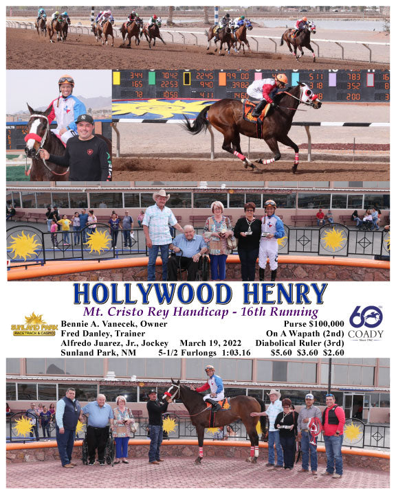 HOLLYWOOD HENRY - Mt. Cristo Rey Handicap - 16th Running - 03-19-22 - R09 - SUN