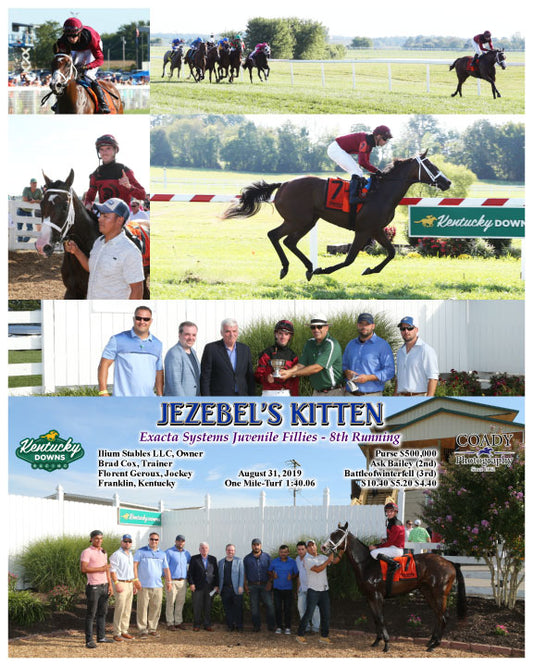 JEZEBEL'S KITTEN - Exacta Systems Juvenile Fillies - 8th Running - 08-31-19 - R09 - KD