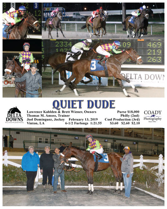QUIET DUDE - 021319 - Race 09 - DED