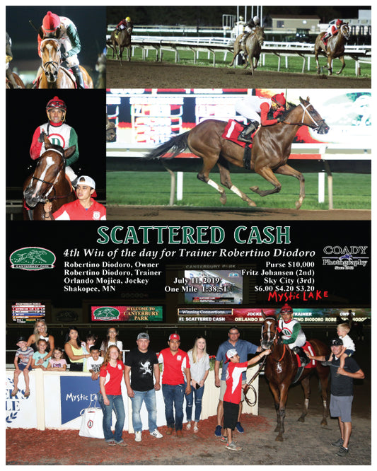 SCATTERED CASH - 4th Win of the day for Trainer Robertino Diodoro - 07-11-19 - R09 - CBY