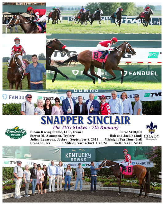 SNAPPER SINCLAIR - The TVG Stakes - 7th Running - 09-08-21 - R09 - KD