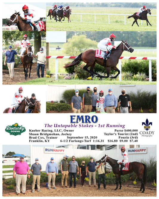 EMRO - The Untapable Stakes - 1st Running - 09-15-20 - R10 - KD