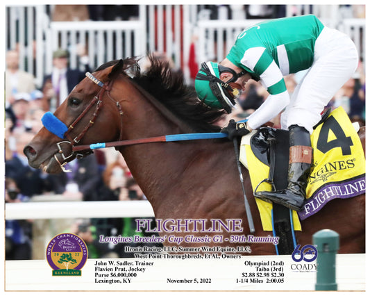 FLIGHTLINE - Longines Breeders' Cup Classic G1 - 39th Running - 11-05-22 - R11 - KEE - Action 02