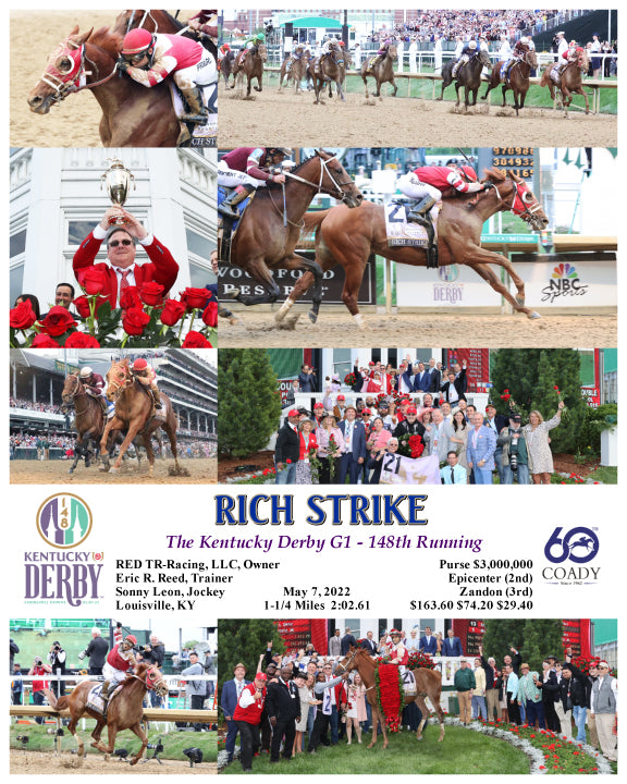RICH STRIKE - The Kentucky Derby - 148th Running - 05-07-22 - R12 - CD - Composite - Eric Reed