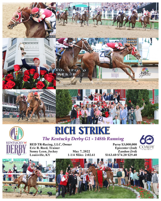 RICH STRIKE - The Kentucky Derby - 148th Running - 05-07-22 - R12 - CD - Composite - Richard Dawson