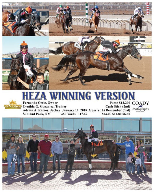HEZA WINNING VERSION - 011218 - Race 4    - SUN