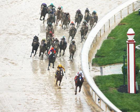 JUSTIFY - 050518 - Race 12 - CD The Kentucky Derby G1 - Aerial Turn