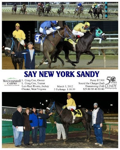 SAY NEW YORK SANDY - 030312 - Race 02