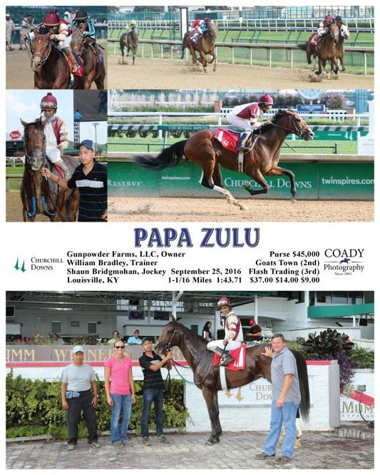 PAPA ZULU - 092516 - Race 09 - CD