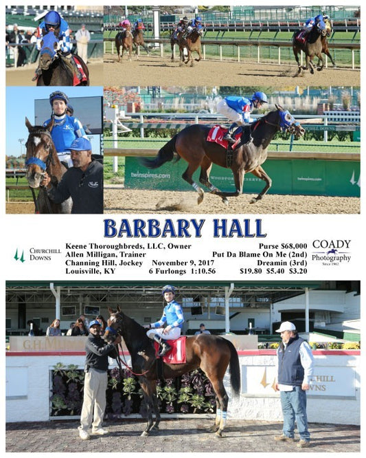 BARBARY HALL - 110917 - Race 06 - CD