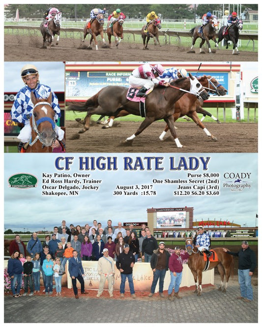 CF HIGH RATE LADY - 080317 - Race 02 - CBY