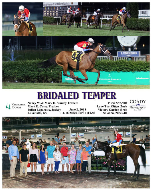 BRIDALED TEMPER - 060218 - Race 08 - CD