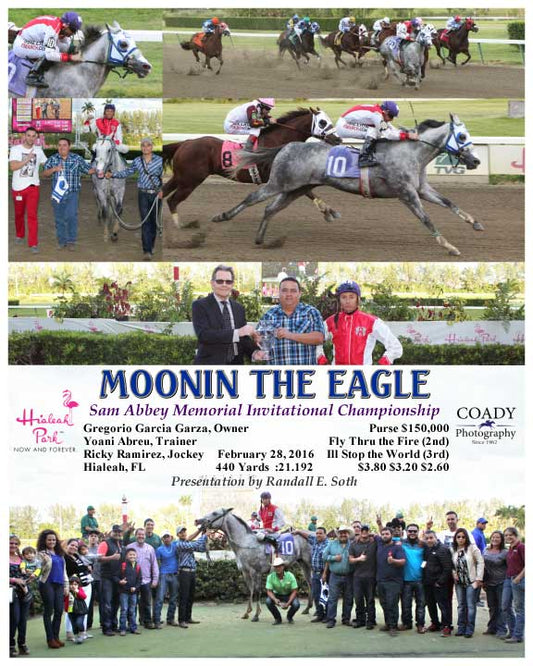 MOONIN THE EAGLE - 022816 - Race 10 - HIA